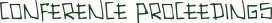 conference proceedings